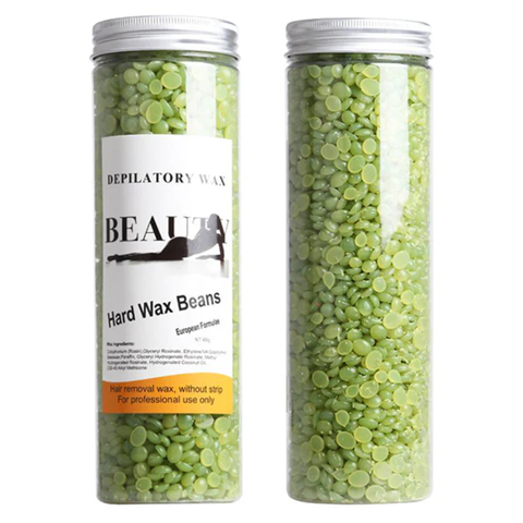 Купити Віск для депіляції Beauty Hard Wax Beans (400 г, гранули, зелений) , ціна 269 грн, фото 1