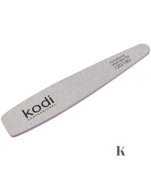 Купити №152 Пилка для нігтів Kodi конічна 120/180 (колір: світло-сірий, розмір:178/32/4) , ціна 31 грн, фото 1