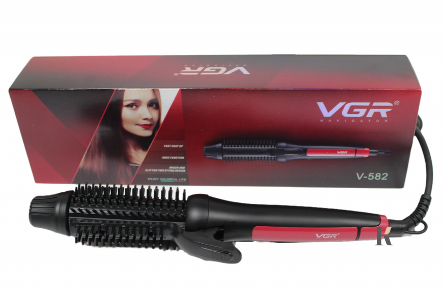 Купить Фен Браш для укладки и завивки волос VGR-582 , цена 890 грн, фото 6