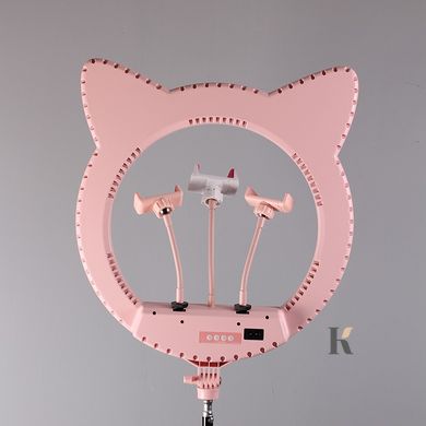 Купить Профессиональная кольцевая лампа RK-45 50 см Розовая (пульт) , цена 2 224 грн, фото 6