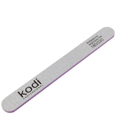 Купити №106 Пилка для нігтів Kodi пряма 180/220 (колір: сірий, розмір:178/19/4) , ціна 32 грн, фото 1