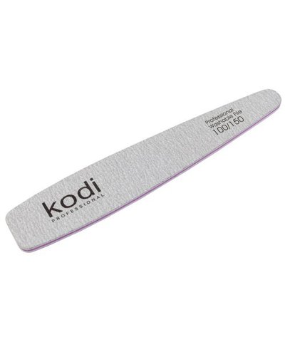 Купити №151 Пилка для нігтів Kodi конічна 100/150 (колір: світло-сірий, розмір:178/32/4) , ціна 31 грн, фото 1