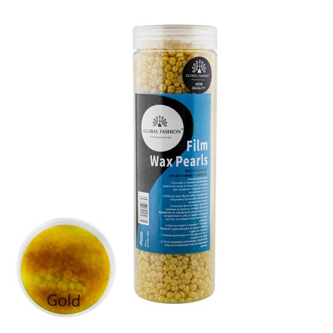 Купить Віск плівковий «WAX PEARLS GOLD» для депіляції від Global Fashion (золотий, у гранулах, 400 г) , цена 224 грн, фото 1