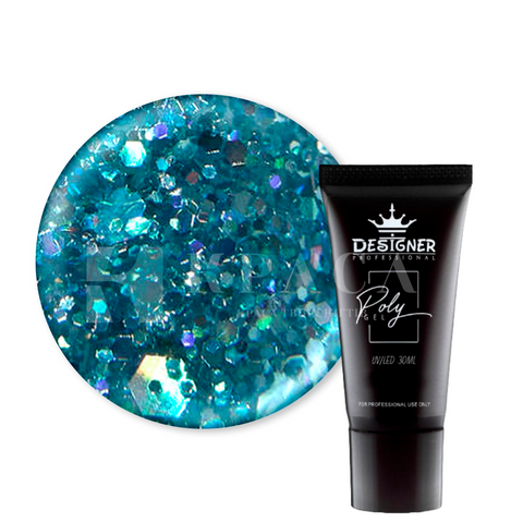Купити Полігель Designer Diamond Blue Turquoise №49 , ціна 255 грн, фото 1