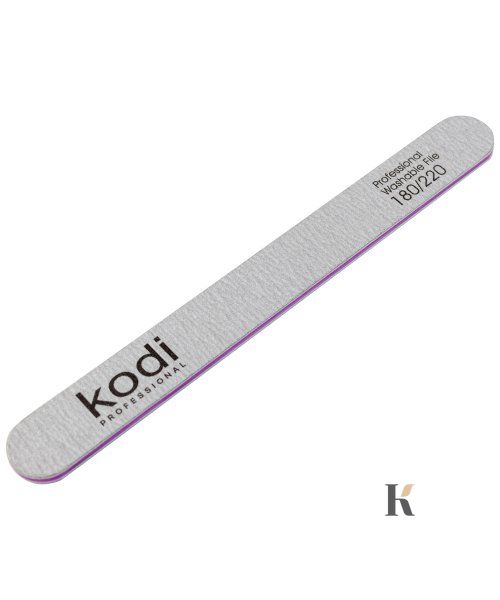 Купити №106 Пилка для нігтів Kodi пряма 180/220 (колір: сірий, розмір:178/19/4) , ціна 32 грн, фото 1