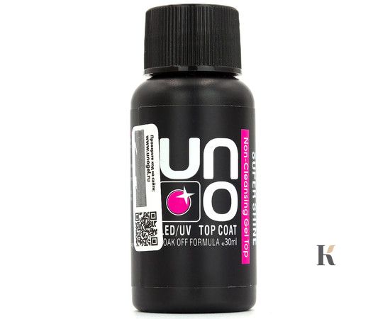 Купити Топ для нігтів UNO Super Shine Non-Cleansing Top (15 мл, без липкого шару) , ціна 225 грн, фото 1