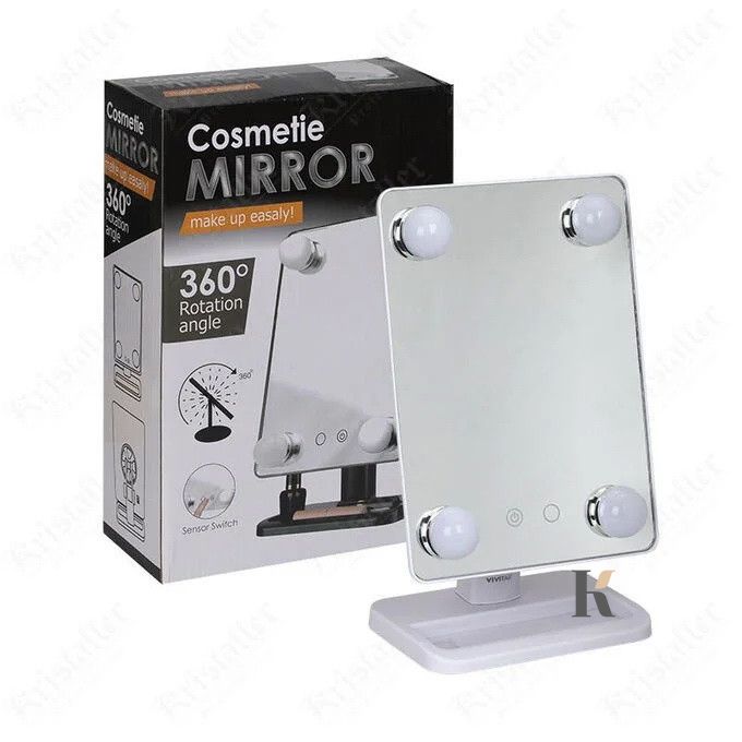 Купити Дзеркало з LED підсвічуванням прямокутне HH083 360° (WO-13) , ціна 255 грн, фото 2