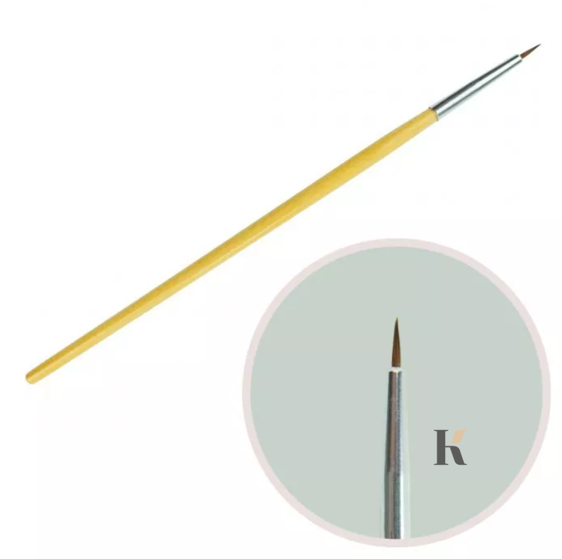 Купить Кисть для рисования на ногтях, 7 мм, деревянная ручка , цена 50 грн, фото 1