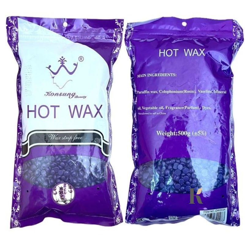 Купити Віск у гранулах низькотемпературний Konsung Hot Wax Лаванда, 100 г , ціна 59 грн, фото 2
