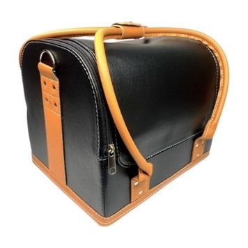 Купити Сумка-кейс ADH-068 (чорний матовий, з коричневими ручками) , ціна 1 180 грн, фото 1