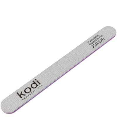 Купити №104 Пилка для нігтів Kodi пряма 220/220 (колір: сірий, розмір:178/19/4) , ціна 32 грн, фото 1