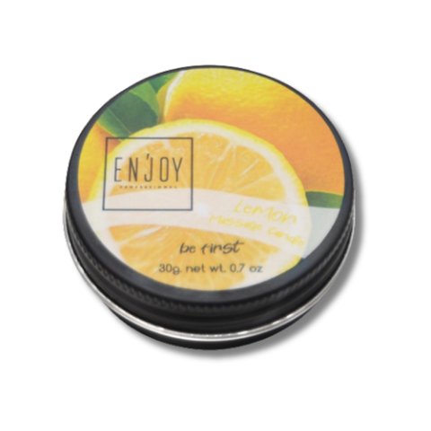 Купити Ароматична парфумована свічка для масажу ENJOY PROFESSIONAL Лимон , ціна 90 грн, фото 1