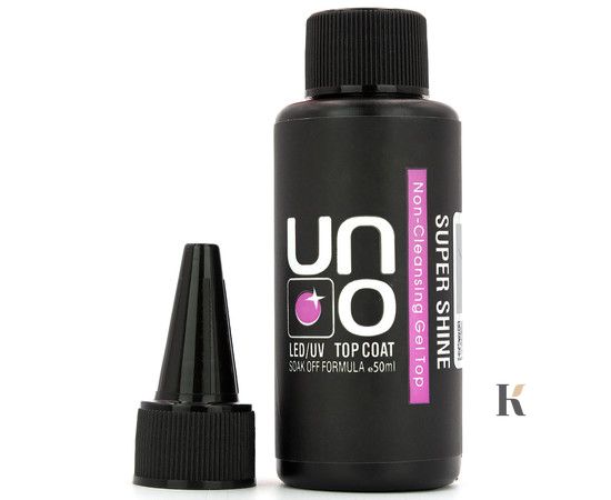 Купити Топ для нігтів UNO Super Shine Non-Cleansing Top (15 мл, без липкого шару) , ціна 290 грн, фото 2