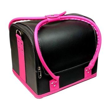 Купити Сумка-кейс ADH-068 (чорний матовий, з рожевими ручками) , ціна 1 180 грн, фото 1