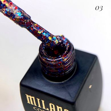 Купити Гель Лак MILANO Galaxy Glitter 8 мл № 03 , ціна 155 грн, фото 2