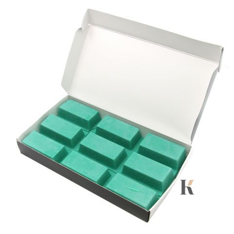 Купити Плівковий віск «Wax Block» для депіляції від Global Fashion (зелений, у брикеті, 500 г) , ціна 179 грн, фото 1