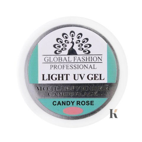 Купить Light гель для наращивания Global Fashion Candy Rose, 15 г , цена 178 грн, фото 3