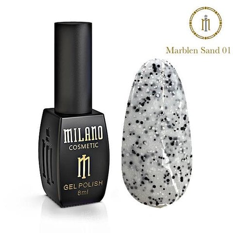 Купити Гель лак Milano Marblen Sand 10мл №01 , ціна 155 грн в магазині Qrasa.ua