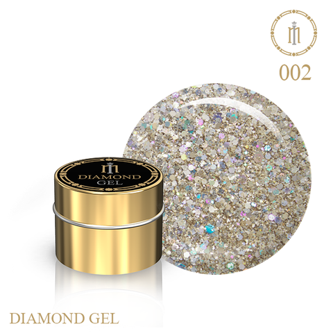 Купити Гель з гліттером Milano Diamond Gel № 02 , ціна 100 грн, фото 1