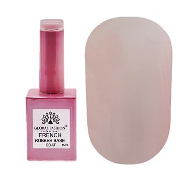 Купити Каучукова база для гель-лаку френч "rubber base coat french", Global Fashion 15 мл №11 , ціна 205 грн, фото 1