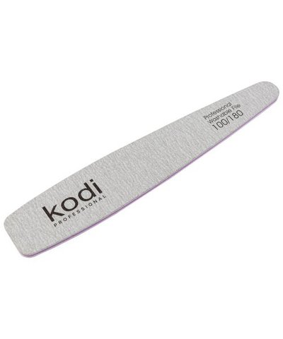 Купить №149 Пилка для ногтей Kodi конусная 100/180 (цвет: светло-серый, размер:178/32/4) , цена 31 грн, фото 1