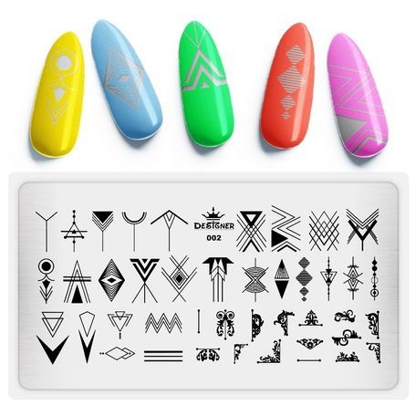 Купить Пластина для стемпинга Designer №002 (12 х 6 см, диск металлический) , цена 50 грн, фото 1