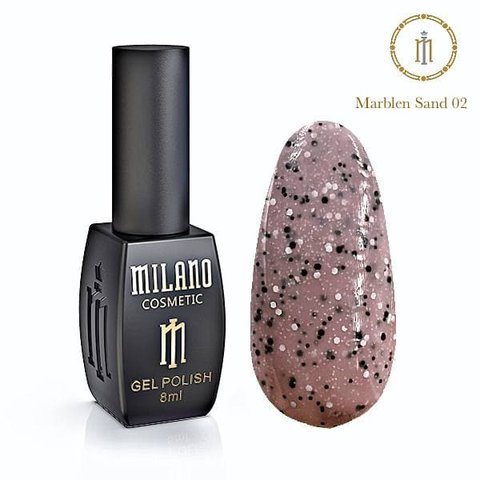 Купити Гель лак Milano Marblen Sand 10мл №02 , ціна 155 грн в магазині Qrasa.ua