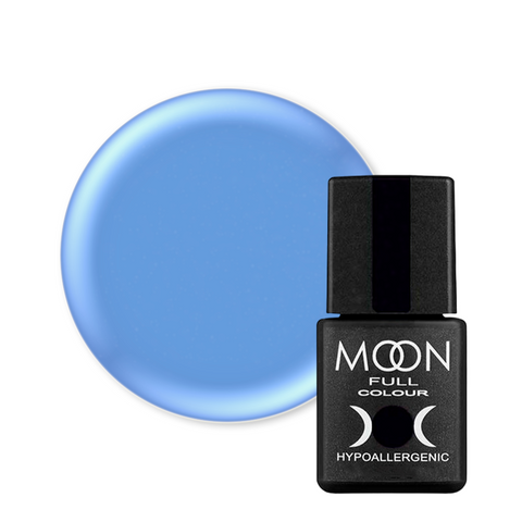 Гель-лак Moon Full Color Classic №155 (повітряний синій), Сlassic, 8 мл, Емаль