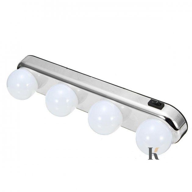 Купити Лампа 4 LED для дзеркала для макіяжу на присосках (W0-33) , ціна 91 грн, фото 1