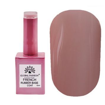 Купити Каучукова база для гель-лаку френч "rubber base coat french", Global Fashion 15 мл №12 , ціна 205 грн, фото 1