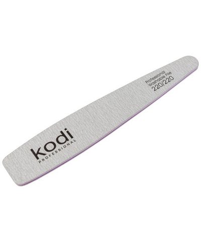 Купити №148 Пилка для нігтів Kodi конічна 220/220 (колір: світло-сірий, розмір:178/32/4) , ціна 30 грн, фото 1
