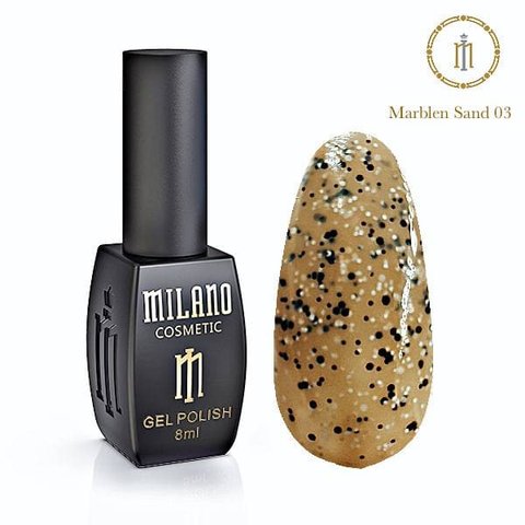 Купити Гель лак Milano Marblen Sand 10мл №03 , ціна 155 грн в магазині Qrasa.ua