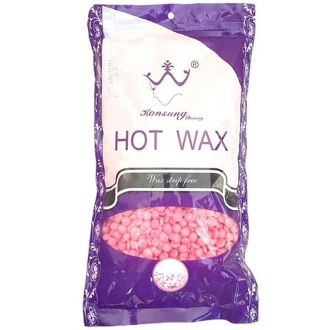 Купить Пленочный воск низкотемпературный Konsung Hot Wax Розовый 100 г , цена 65 грн, фото 1