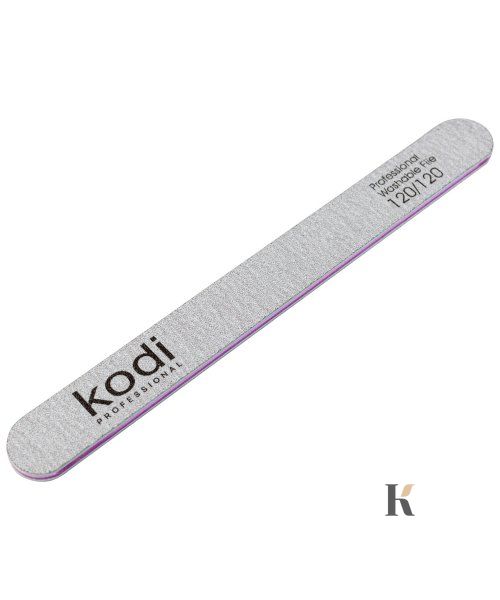 Купити №101 Пилка для нігтів Kodi пряма 120/120 (колір: сірий, розмір:178/19/4) , ціна 32 грн, фото 1