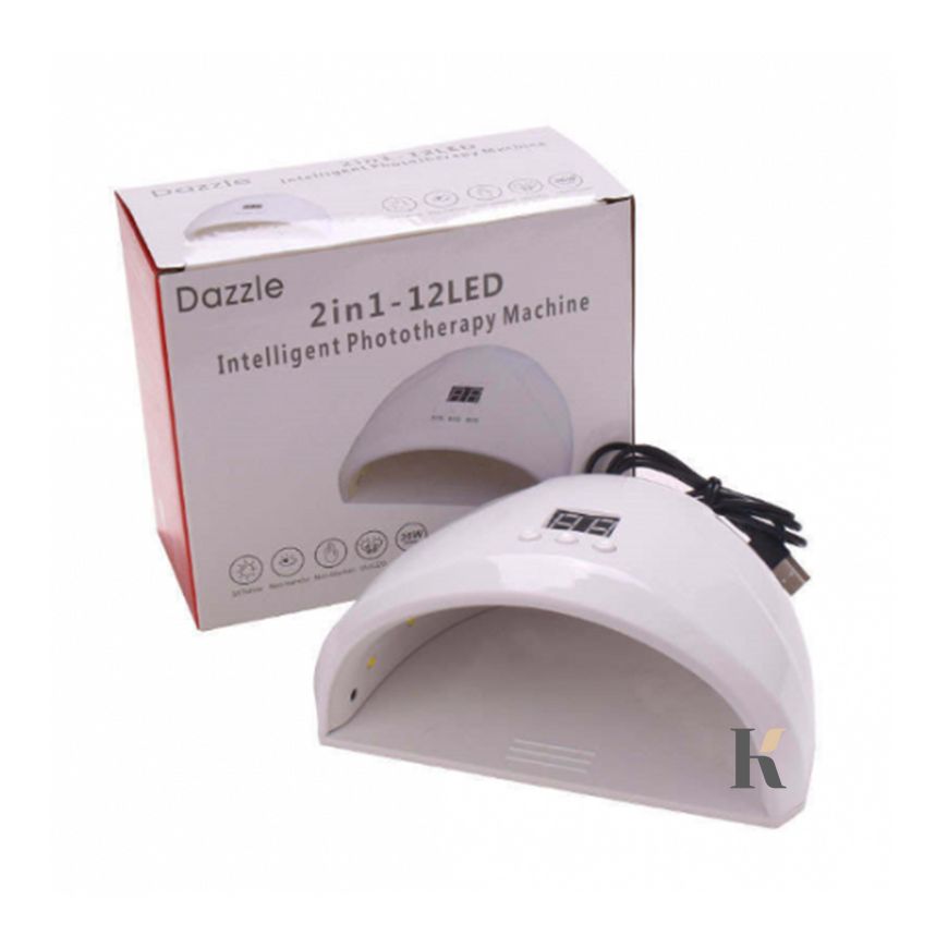 Купити УФ LED лампа для манікюру Dazzle mini-1 36 Вт (з дисплеєм, таймер 30, 60 і 90 сек) , ціна 145 грн, фото 2