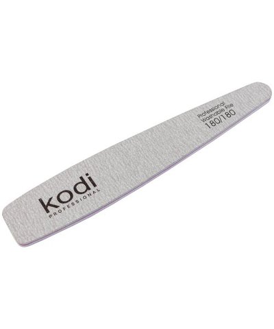 Купить №147 Пилка для ногтей Kodi конусная 180/180 (цвет: светло-серый, размер:178/32/4) , цена 31 грн, фото 1