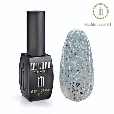 Купити Гель лак Milano Marblen Sand 10мл №04 , ціна 155 грн в магазині Qrasa.ua
