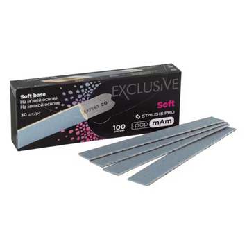 Купить Сменные файлы papmAm на мягкой основе для пилки прямой 100 грит STALEKS PRO EXCLUSIVE 20 30 шт DFCX-20-100 , цена 162 грн, фото 1