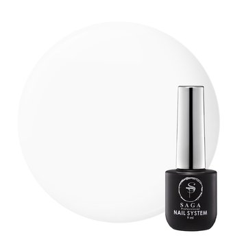 Гель-лак SAGA Professional Gel Polish Super White (9 мл, белый, эмаль), 9 мл, Эмаль