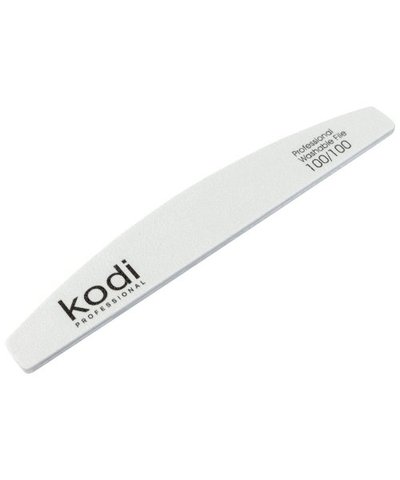Купить №10 Пилка для ногтей Kodi "Полумесяц" 100/100 (цвет: белый, размер:178/28/4) , цена 48 грн, фото 1
