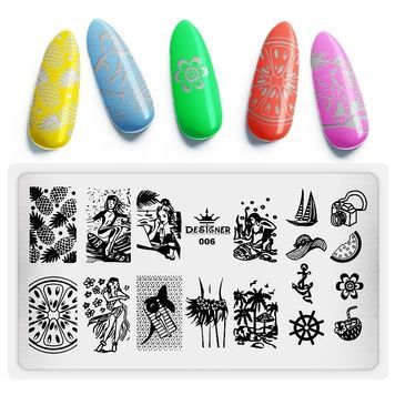 Купити Пластина для стемпінгу Designer №006 (12 х 6 см, диск металевий) , ціна 55 грн, фото 1