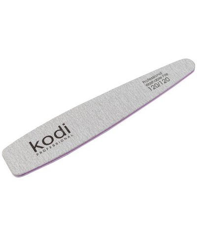 Купить №145 Пилка для ногтей Kodi конусная 120/120 (цвет: светло-серый, размер:178/32/4) , цена 31 грн, фото 1
