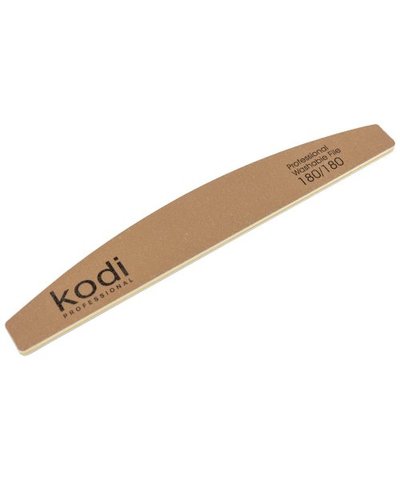 Купить №1 Пилка для ногтей Kodi "Полумесяц" 180/180 (цвет: золотистый, размер:178/28/4) , цена 48 грн, фото 1