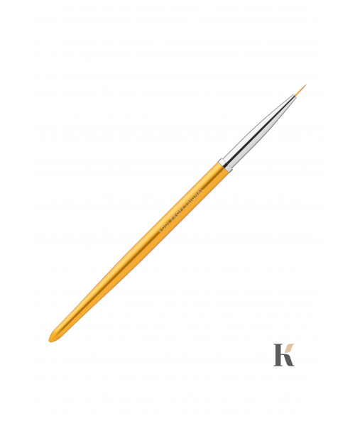 Купити Пензлик Kodi для розпису в тубусі №00 / 3 (нейлон; ручка: метал, акрил, колір: ЗОЛОТО) , ціна 186 грн, фото 1