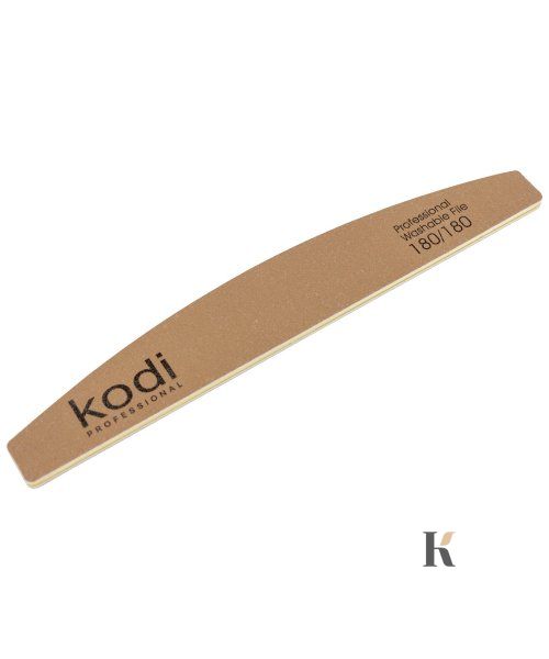 Купити №1 Пилка для нігтів Kodi "Півмісяць" 180/180 (колір: золотистий, розмір:178/28/4) , ціна 48 грн, фото 1