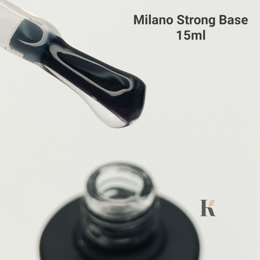Купить База для гель-лака Milano Strong Base (15 мл, не царапающаяся, без липкого слоя, прозрачная) , цена 150 грн, фото 1