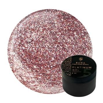 Купити Гель-фарба з поталлю Saga Professional Platinum Paint №05 (5 мл, рожевий металік) , ціна 200 грн, фото 1