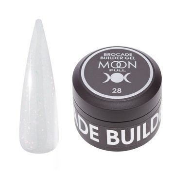 Купити Гель моделюючий Moon Full Brocade Builder Gel №28 (30 мл, з поталлю) , ціна 330 грн, фото 1