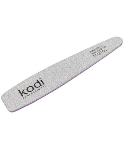 Купить №144 Пилка для ногтей Kodi конусная 100/100 (цвет: светло-серый, размер:178/32/4) , цена 31 грн, фото 1