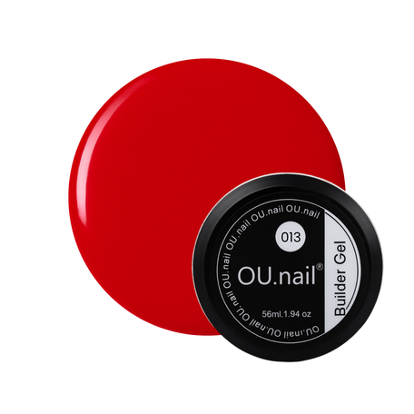 Гель для моделирования ногтей OU.nail красный 013 (56 мл)